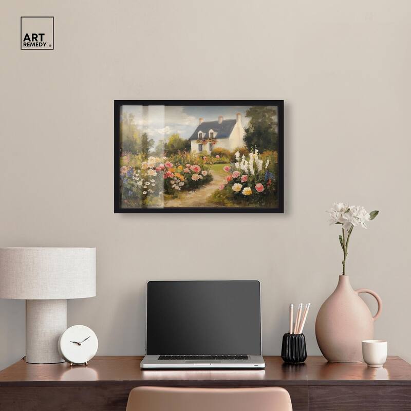 Floral Welcome Shadowbox by Art Remedy