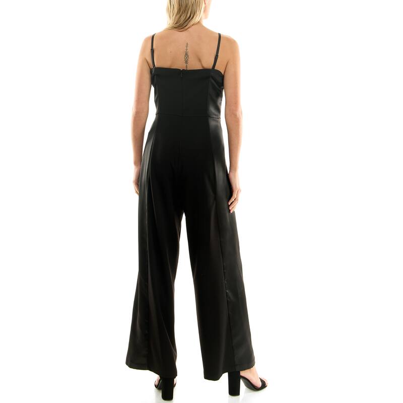 Nicole Miller Crepe Tuxedo Jumpsuit