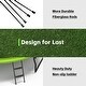 preview thumbnail 3 of 4, Trampoline for Kids with Pole and Safety Enclosure Net Ladder and Wind Stakes