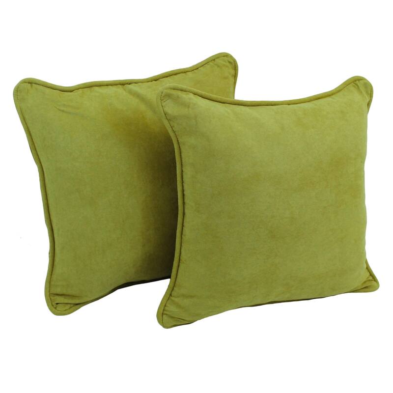 18-inch Microsuede Accent Throw Pillow (Set of 2) - Lime