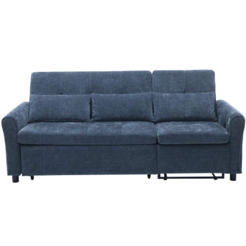 2-in-1 Sofa with Pull-Out Sleeper & Reversible Recliner by Harper&Bright Designs