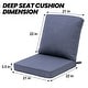 preview thumbnail 2 of 128, 21 W x 22 D in. Deep Seat Outdoor Cushion Set by Crestlive Products