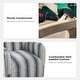 preview thumbnail 30 of 31, HULALA HOME Pancy Traditional Swivel Armchair with Jacobean Strip Pattern Set of 2