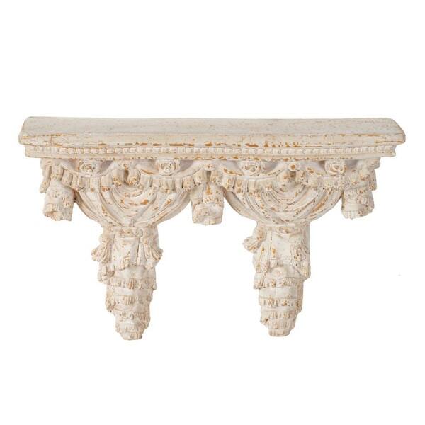 20 25 Cream White Antique Style Decorative Wall Shelf N A Antique Style Decorative Wall Shelf