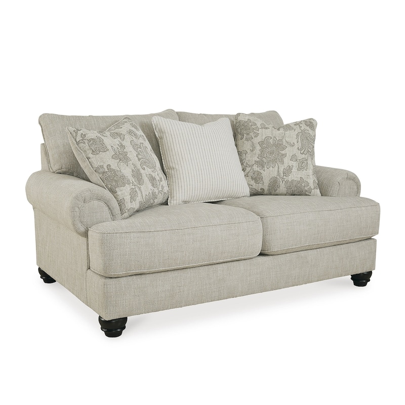 Signature Design by Ashley Asanti Gray Loveseat - 71"W x 44"D x 40"H