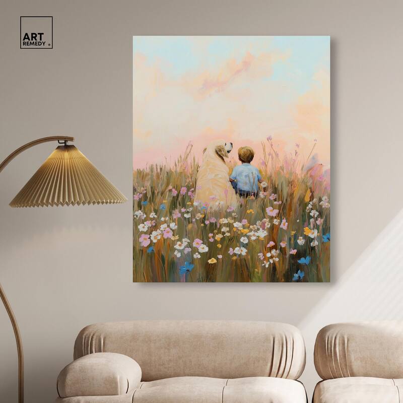 Sunset Companions Canvas by Art Remedy, Gallery Wrapped