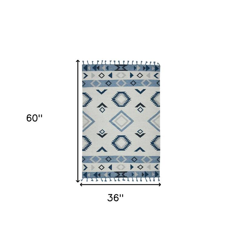 HomeRoots Tribal Southwest Rectangle Area Rug
