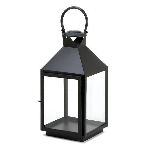 Shop Large Black Candle Lantern Overstock 21117249