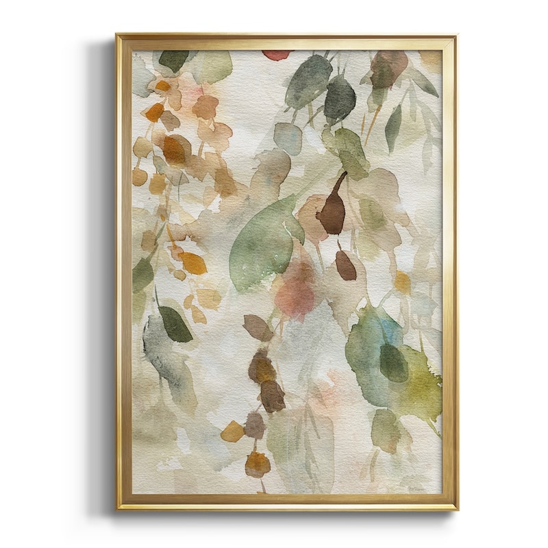 Cascading Nature I Premium Framed Print - Ready to Hang - 26.5X36.5 - Gold
