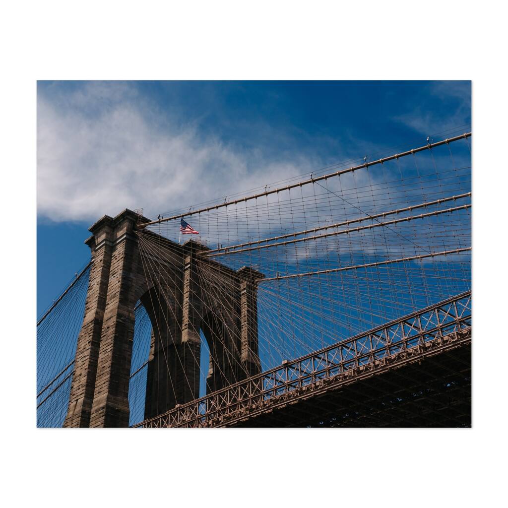 Brooklyn New York Architecture Bridge Unframed Wall Art Print/Poster