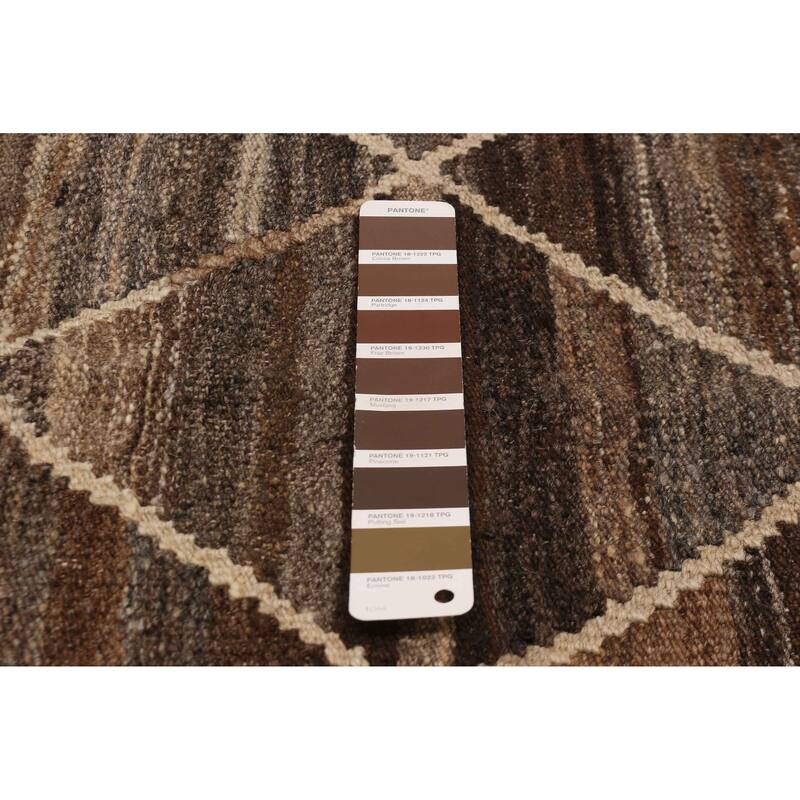 Sivas Brown Kilim 6'10" x 9'11" - 6'10 x 9'11