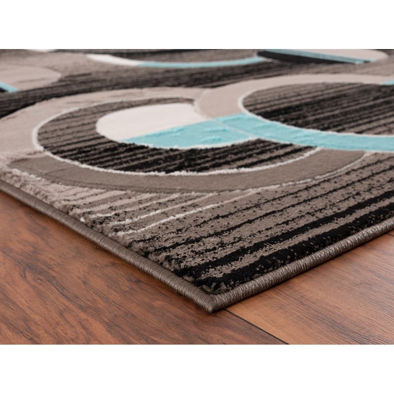 Orelsi Collection Abstract Area Rug
