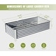 preview thumbnail 2 of 14, 8x4x1.5 ft Galvanized Raised Garden Bed, Outdoor Planter Garden Boxes Large Metal Planter Box
