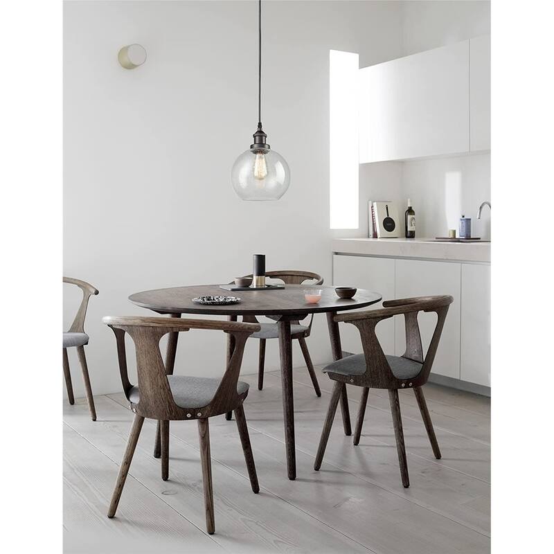 Bellaria Industrial Vintage Bubble Glass Pendant Light Metal Hanging Lighting