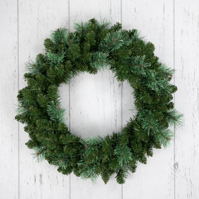 Cashmere Mixed Pine Artificial Christmas Wreath - 24" - Unlit