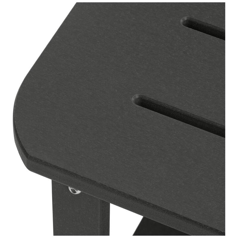 Brighton Outdoor Poly Two Shelf Side Table