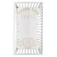 preview thumbnail 2 of 0, Damask Heart Ameila Collection Girl Photo Op Fitted Crib Sheet - Blush Pink, Gold and White Polka Dot