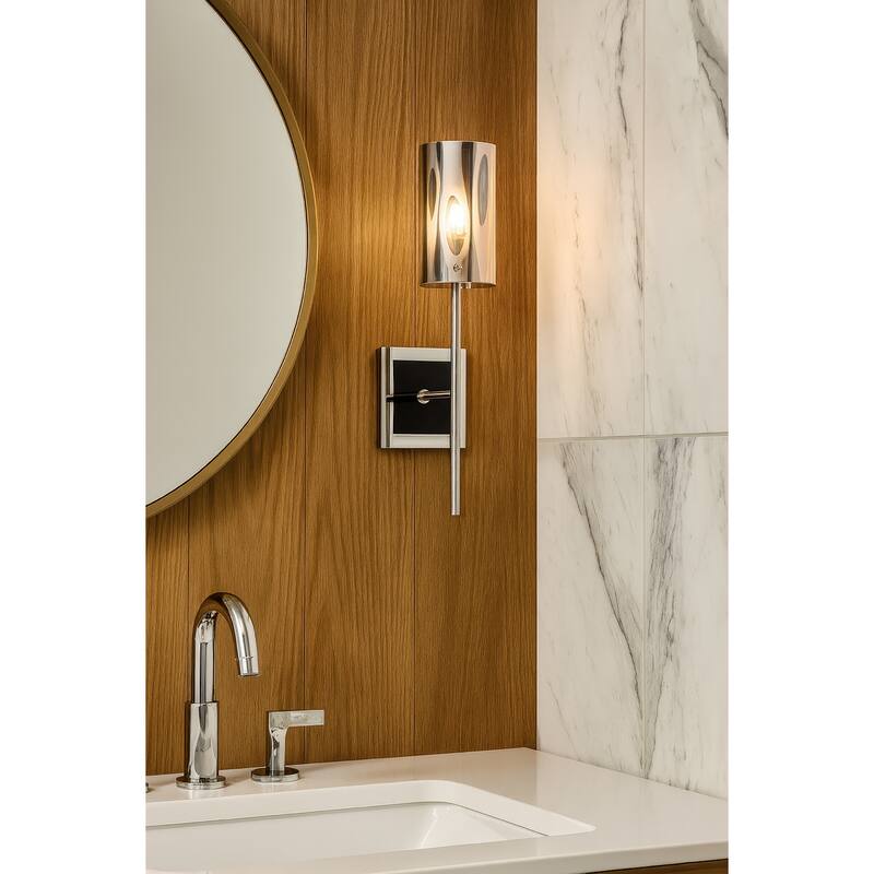 Varaluz Chroman Empire 1-Light Wall Sconce - Chrome