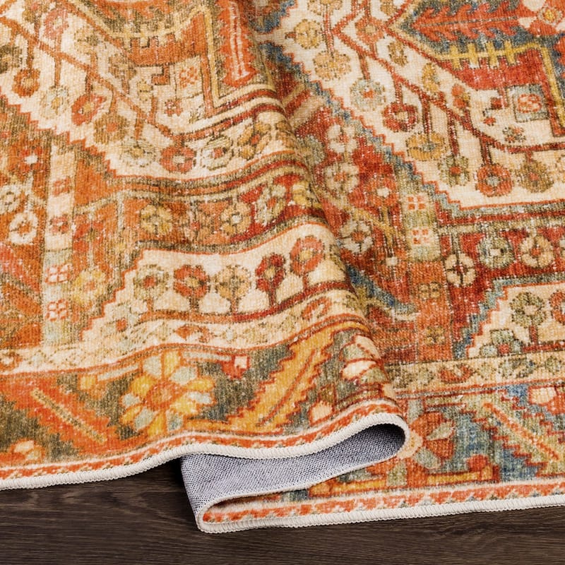 Livabliss Sindri Persian Machine Washable Area Rug
