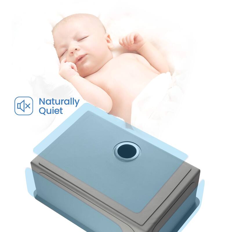 30" Handcrafted 316 Stainless Steel Single Bowl Workstation Undermount Kitchen Sink - 27"