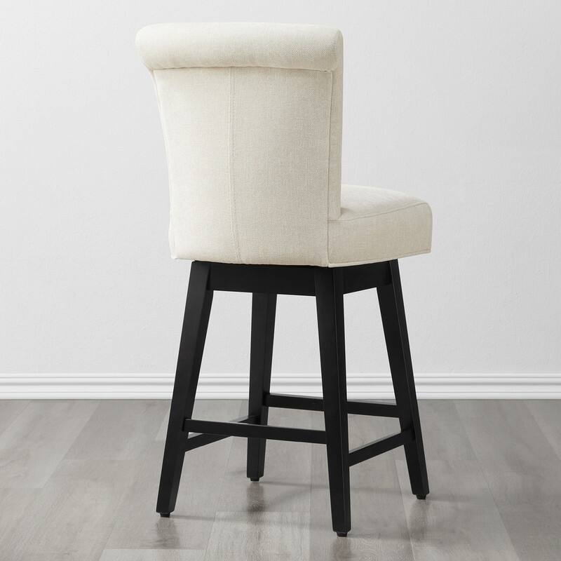 Spruce & Spring Noah Modern Upholstered Counter Height Swivel Barstool Single