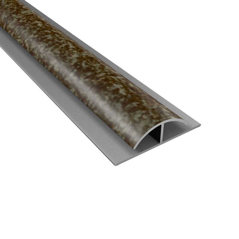 FASÄDE 47 in. Decorative Vinyl Divider Trim Smoked Pewter (5 Pack) - 5 Pack