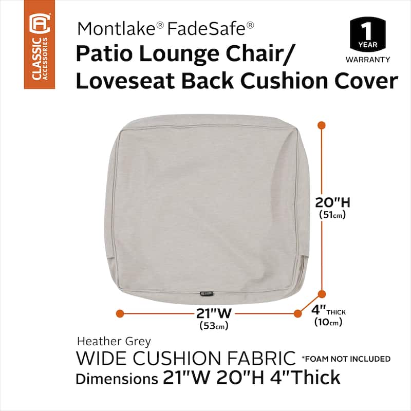 Classic Accessories Montlake Water-resistant Cushion Slip Cover