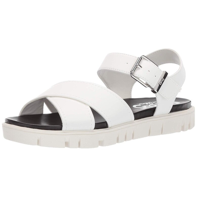 sam edelman white flat sandals