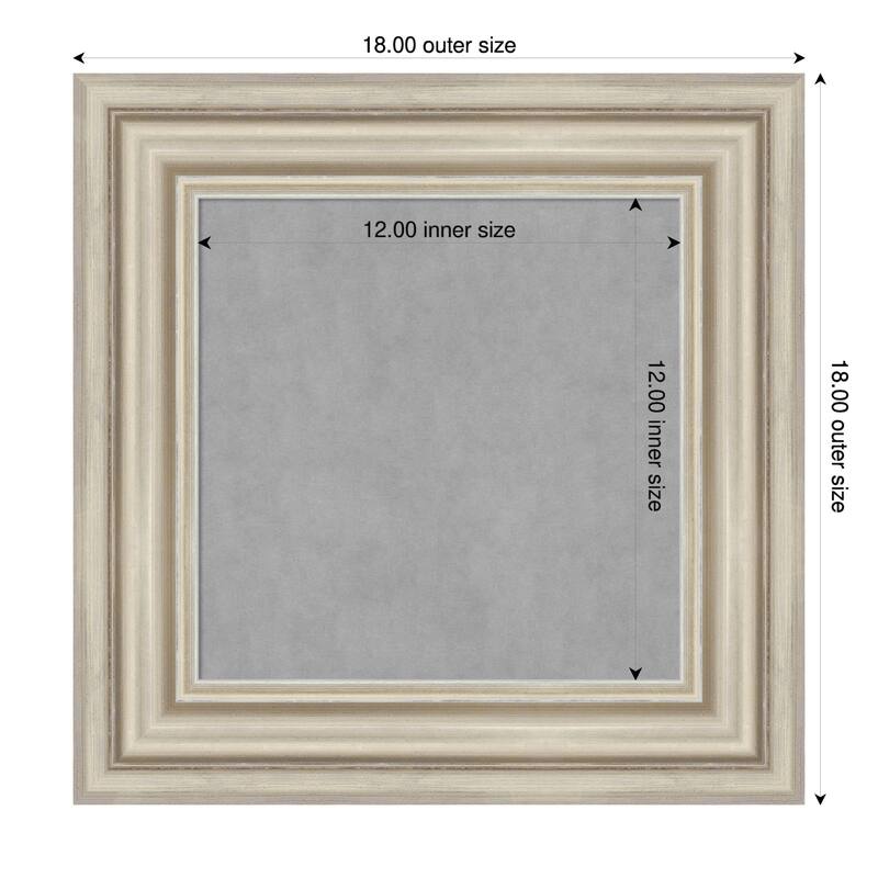 Amanti Art Sierra Black Brown Framed - 18 x 18 in - Sierra Silver