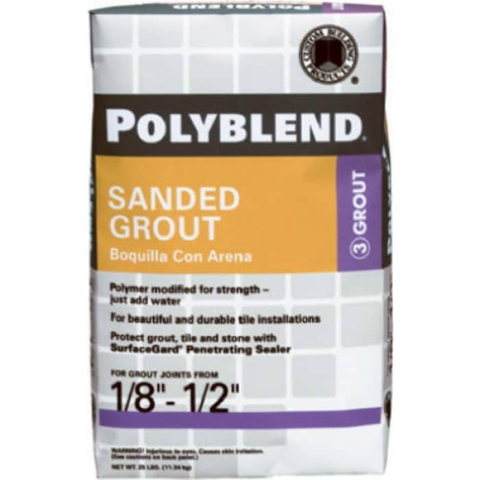 Polyblend Pbg38225 Sanded Tile Grout 382 Bone 25 Lbs Overstock 24330576