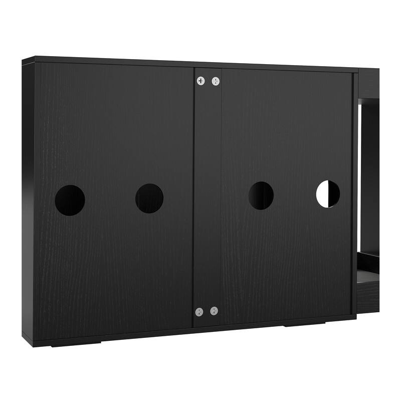 55" Large Cat Litter Box Enclosure for 2 Cats