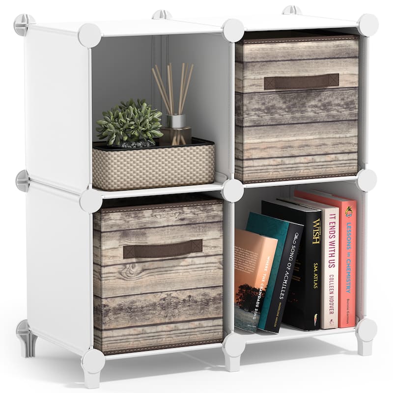 Sorbus Cube Storage Organizer – Waterproof Cubby Shelf for Closet, Toys, Books, Shoes, Décor – Space-Saving Bookshelf