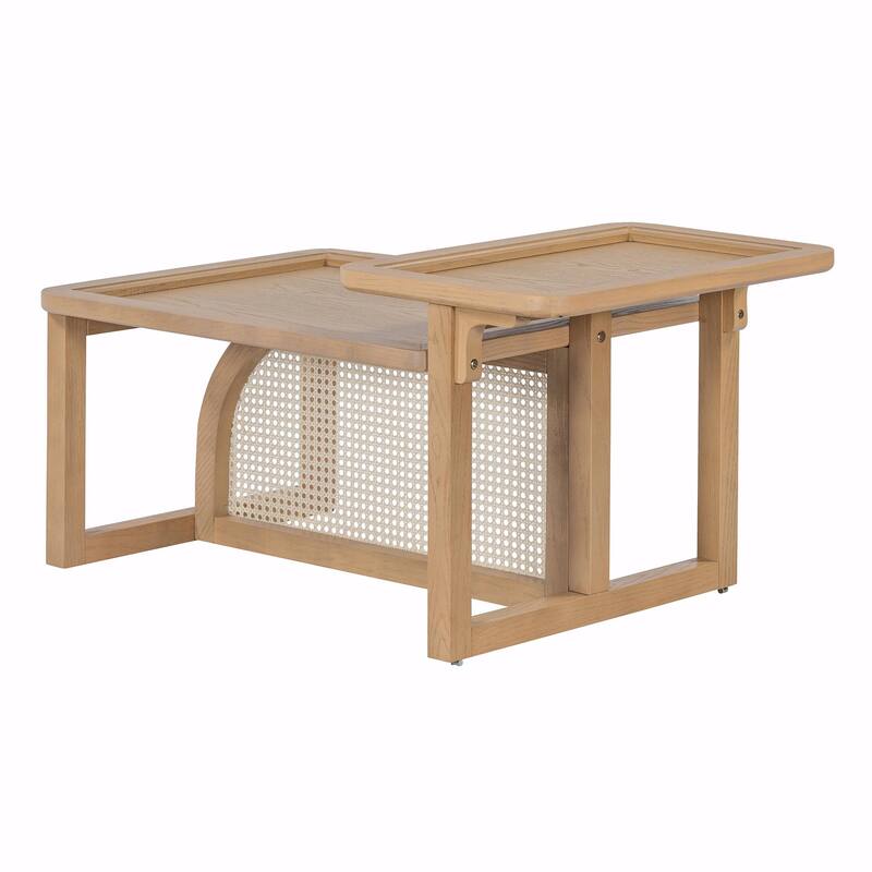 Modern 2-Piece Nesting Coffee Table Set