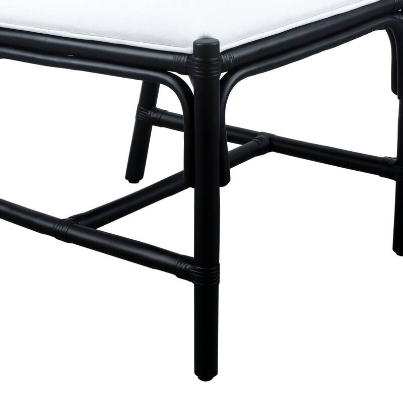 Arched Rattan Handmade Cushioned Dining Chairs (Set of 2) by East at Main