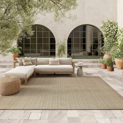 Nourison Tulum Indoor/Outdoor Striped Area Rug