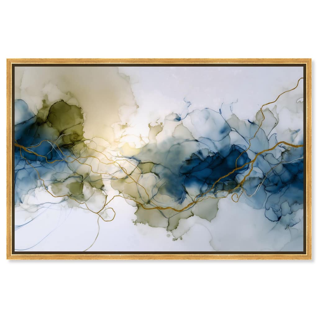 Fluid Geode Canvas by Art Remedy