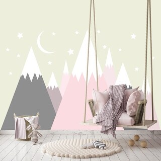 Pink Mountain Wall Decal Baby Girl Bedroom Bed Bath Beyond
