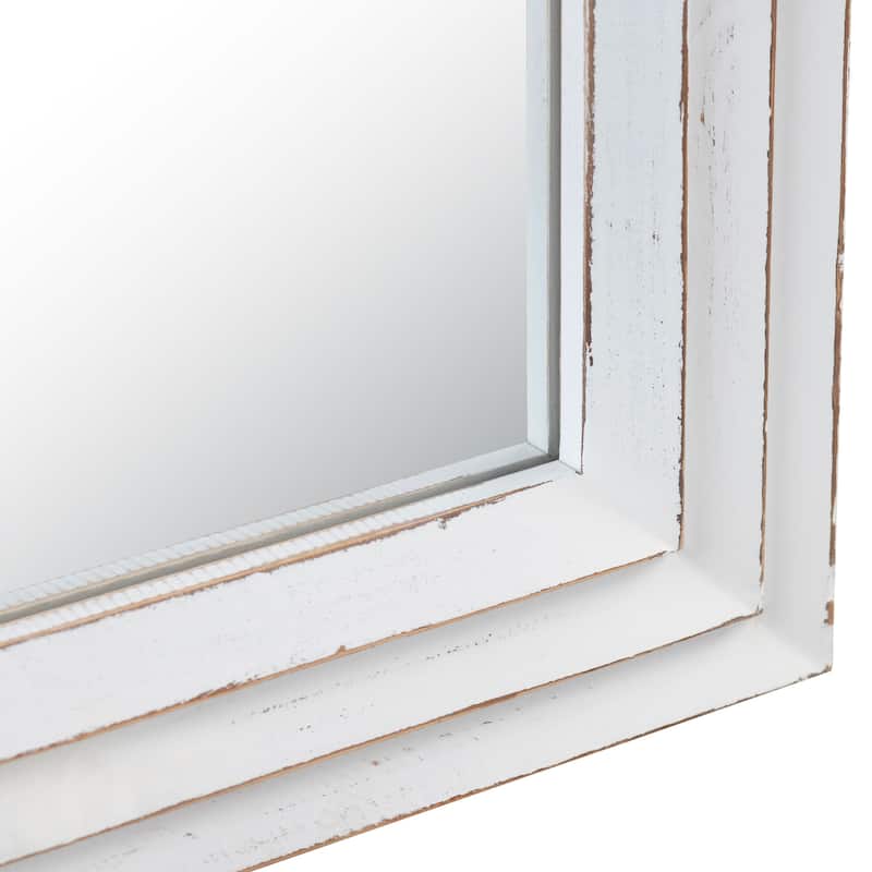 Brockport Full Length Wall Mirror, White