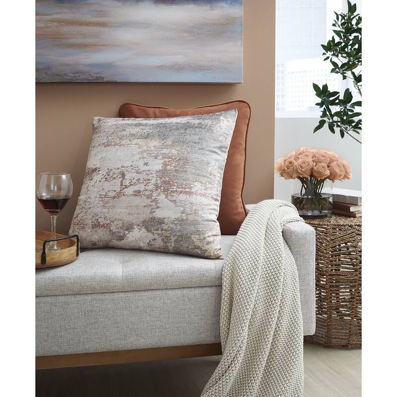 Signature Design by Ashley Edinfielders Gray/Brown Pillow