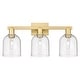 preview thumbnail 8 of 120, Innovations Lighting Endless Possibilities Arcadia - Bella - 3 Light 25" Bath Vanity Light Satin Gold/Seedy