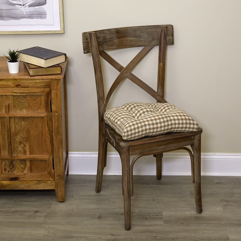 Klear Vu Gripper Overstuffed Universal Non-Slip Dining Chair Cushions