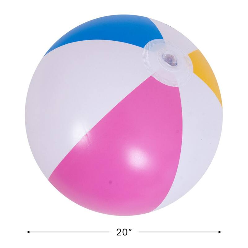 Inflatable 6-Panel Swimming Pool Beach Ball - 20"
