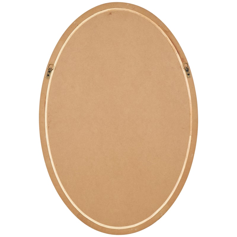 Brown Wooden Room Wall Mirror with Beaded Inspired Frame