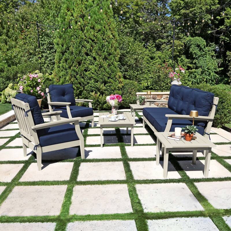 HIGHWOOD Lehigh 6-Piece Couch and Chair Deep Seating Set