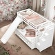 preview thumbnail 14 of 22, Twin Over Full Bunk Bed With Drawers,Storage And Slide for Bedroom