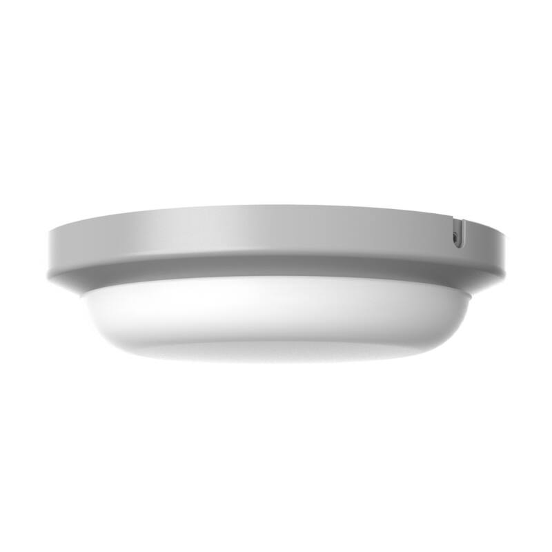 AFX DEAW08LAJEN Dean 8" Wide LED Flush Mount Bowl Outdoor Ceiling - Textured Grey / White