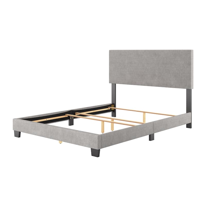 Celeste Modern Upholstered Bed, Box Spring Required