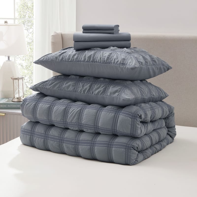 Empyrean Modern Comforter Seer Sucker