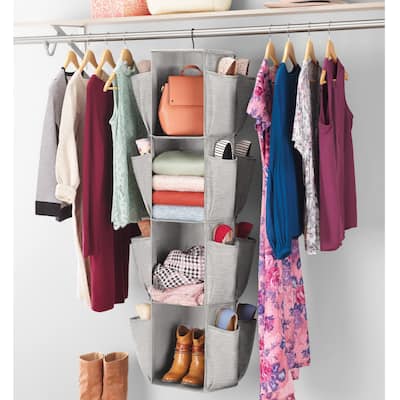 Whitmor Rotating 5-Shelf Closet Organizer with 30 Pockets