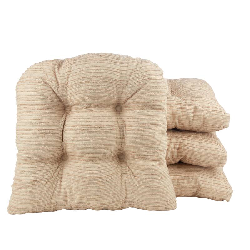 Klear Vu Chance Memory Foam Dining Chair Cushion Set (Set of 4)